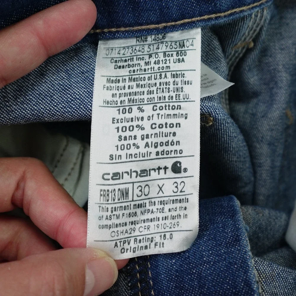 Carhartt approx measurements